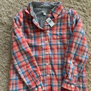 LL Bean fleece lined flannel